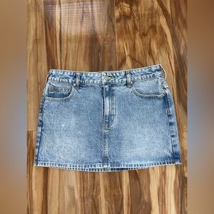 PacSun Blue and Gold Mini Skirt Casual